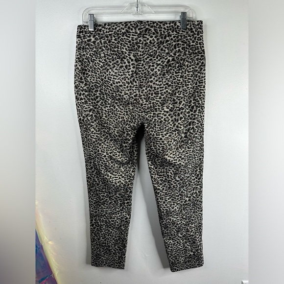 Banana Republic Sloan Metallic Leopard Print Pants Slimming Ankle Crop 8 #510213 - Picture 9 of 11